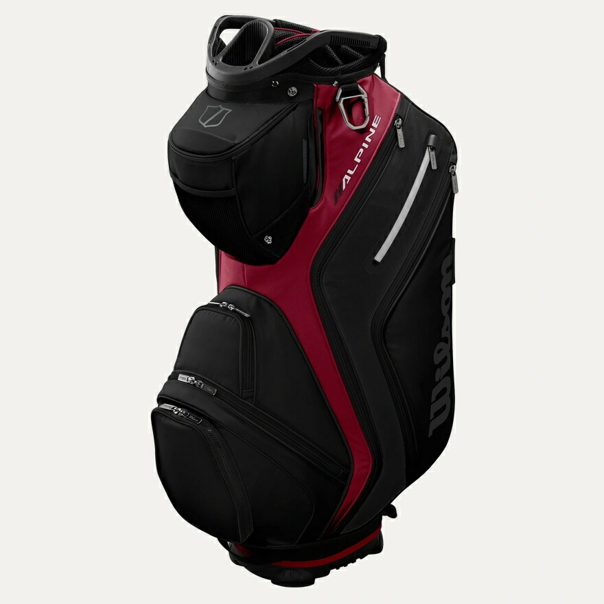Wilson ウィルソンゴルフバッグ 黒 エナメル調 Wilson ウィルソン