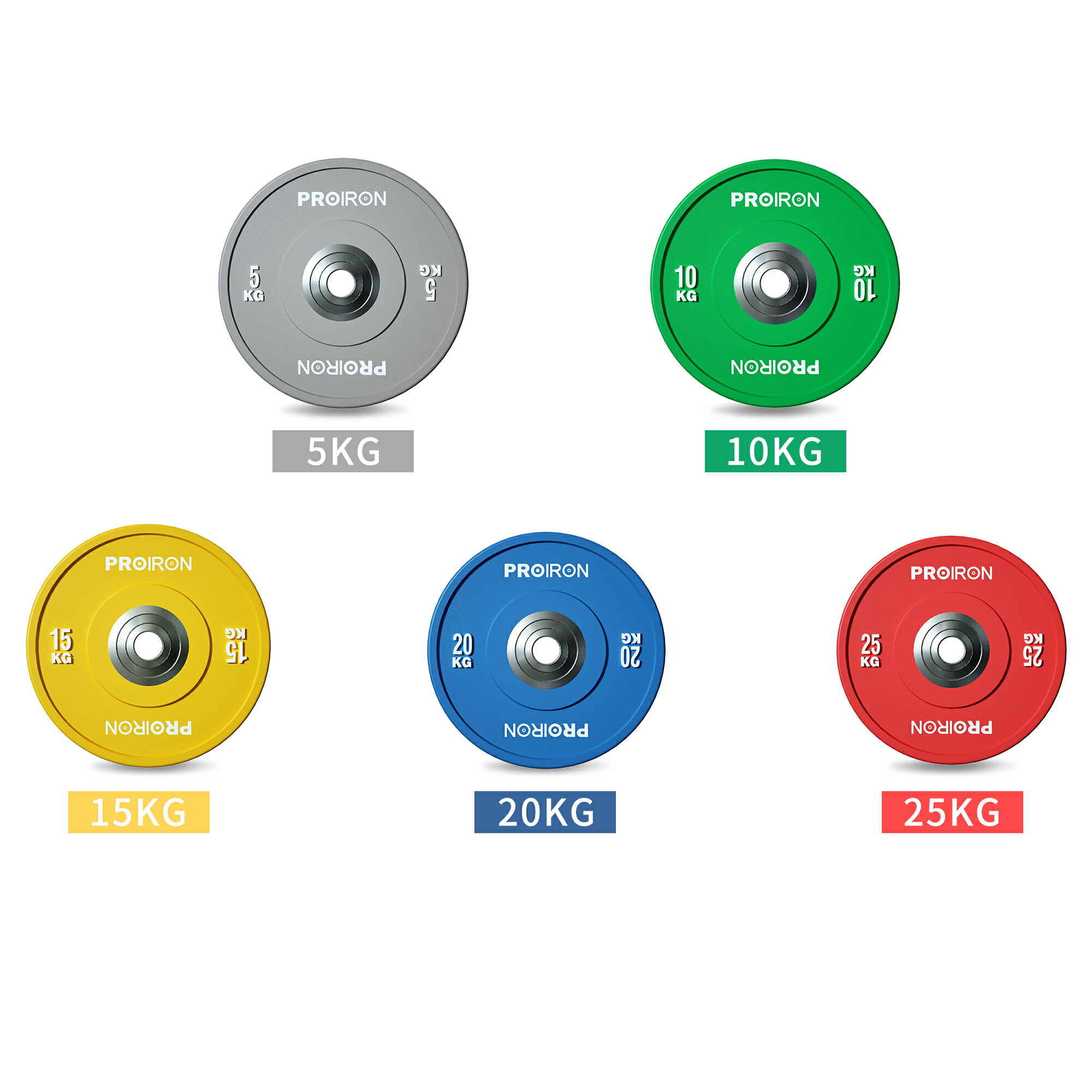 楽天市場】PROIRON ダンベル プレート バーベル プレート 5~25kg 2点