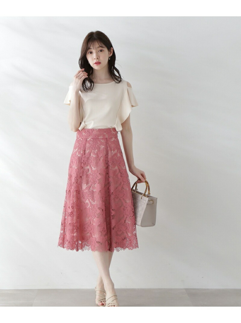 楽天市場】【SALE／30%OFF】メッシュフラワーケミカルレースフレア