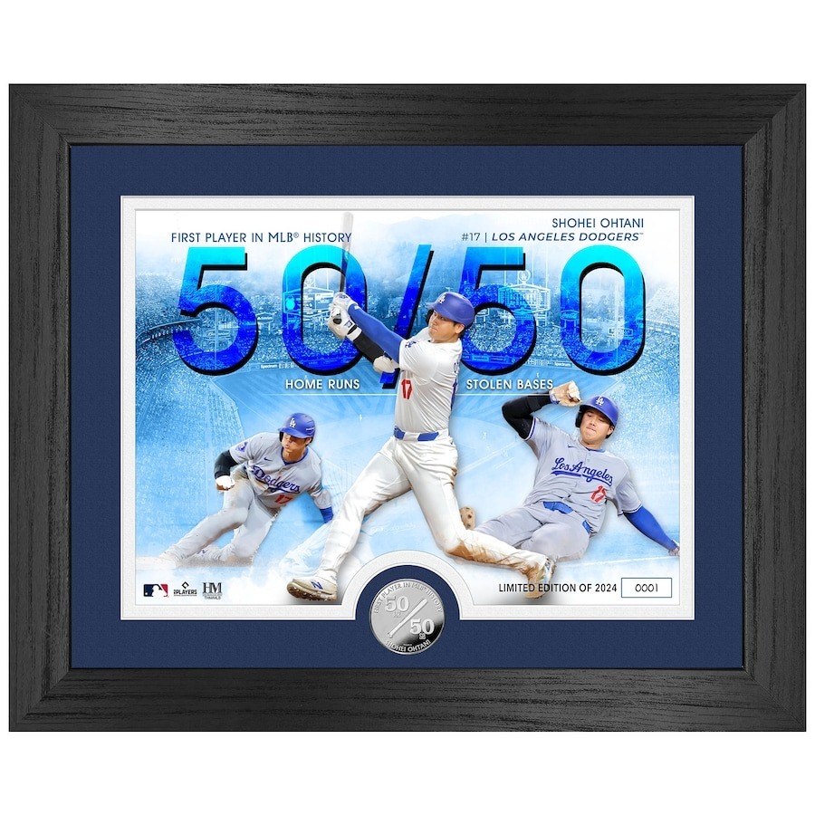Shohei Ohtani 50本塁打 50盗塁 ベンチタオル Shohei Ohtani 50本塁打