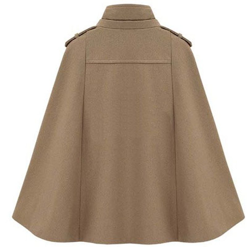 楽天市場】ポンチョコート マント ケープ ダブル ハーフコート ウール