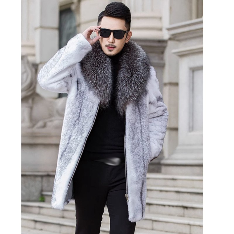 楽天市場】ファーコート メンズ ロングコート 大きいサイズ ファー襟