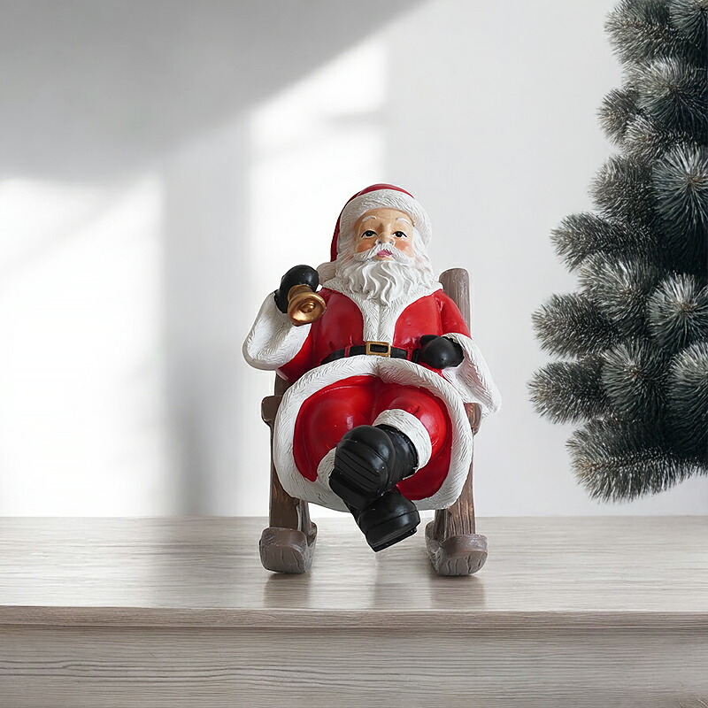 楽天市場】【最強配送】サンタクロース 置物 オブジェ クリスマス 装飾
