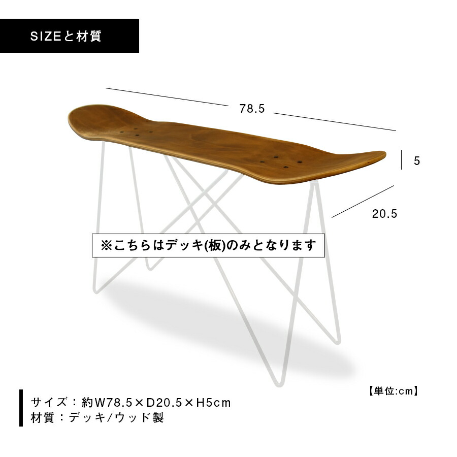 楽天市場】スケートボードスツール用デッキ （板のみ） アウトドア