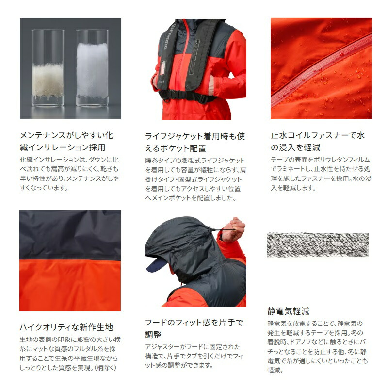 楽天市場】シマノ RB-057X ベーシックインサレーション レインスーツ