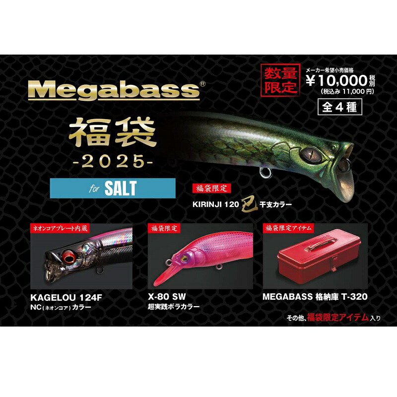 楽天市場】メガバス 2025 福袋 メガバス ソルト福袋 | 釣具 釣り
