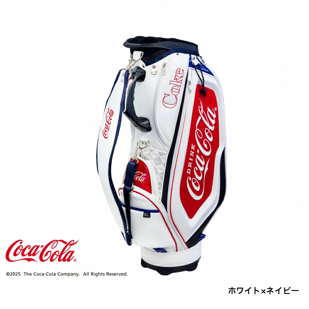 楽天市場】コカ・コーラ キャディバッグ 9型 (CC-0B1004CB) メンズ