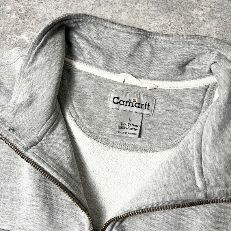 楽天市場】Carhartt ハーフジップ プルオーバー ハイネック スウェット