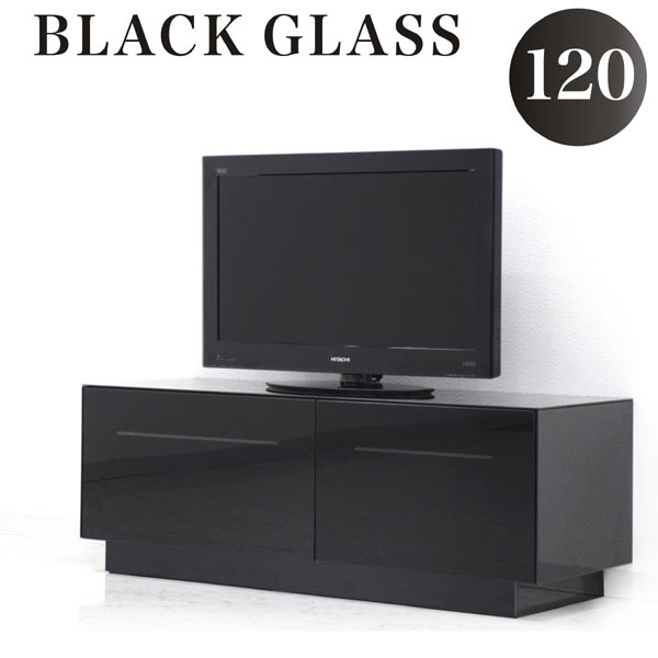 楽天市場】テレビボード 120 テレビボード ローボード 完成品 ブラック