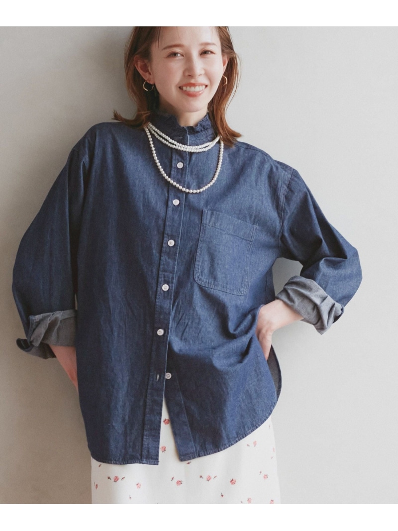 楽天市場】【SALE／30%OFF】フリルカラーデニムシャツ ROPE' PICNIC