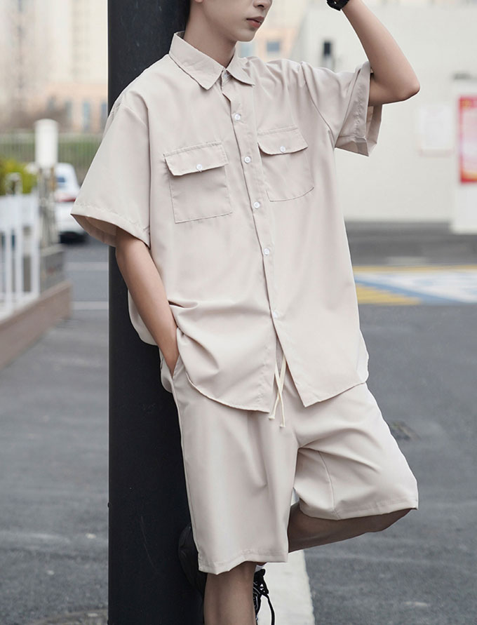 楽天市場】セットアップ メンズ ポロシャツ ハーフパンツ ショート