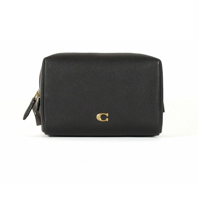 楽天市場】COACH コーチ Leather Essential Cosmetic Pouch CR515