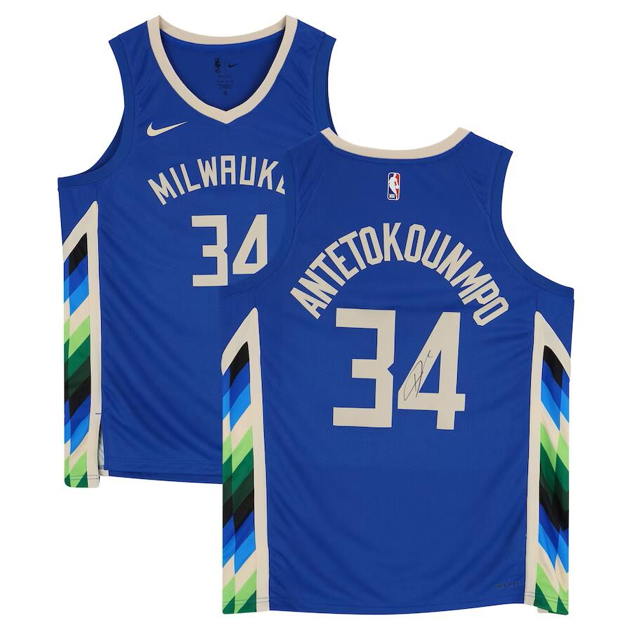 Giannis ヤニス アデトクンボ 直筆サイン＆ジャージカード 世界7枚限定