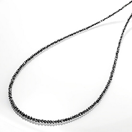楽天市場】特別価格品 K18WG ブラックダイヤモンドネックレス 10