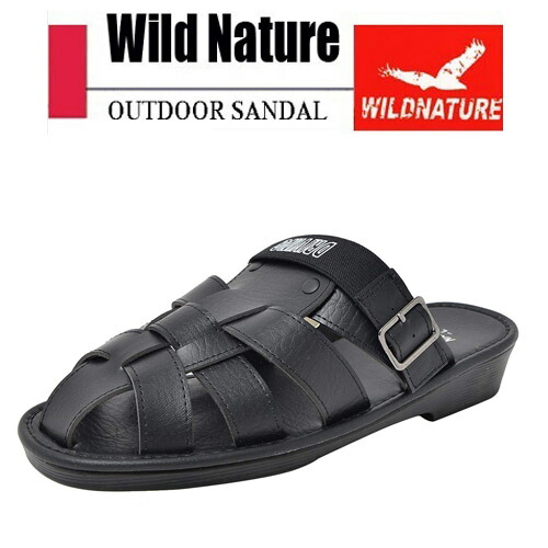 楽天市場】【 WILD NATURE メンズ ドライビング サンダル ブラック YU