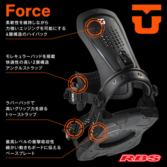 楽天市場】UNION 25-26 BINDING FORCE フォース BROWN BLACK WHITE