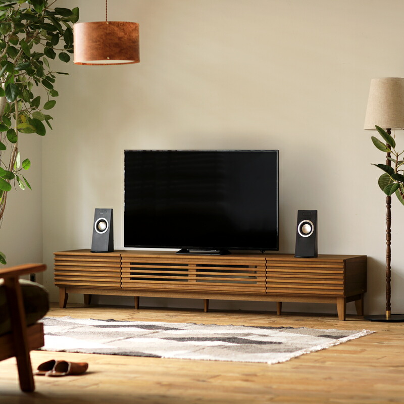 楽天市場】テレビ台 テレビボード LINE 200 北欧 ナチュラル 無垢 木製