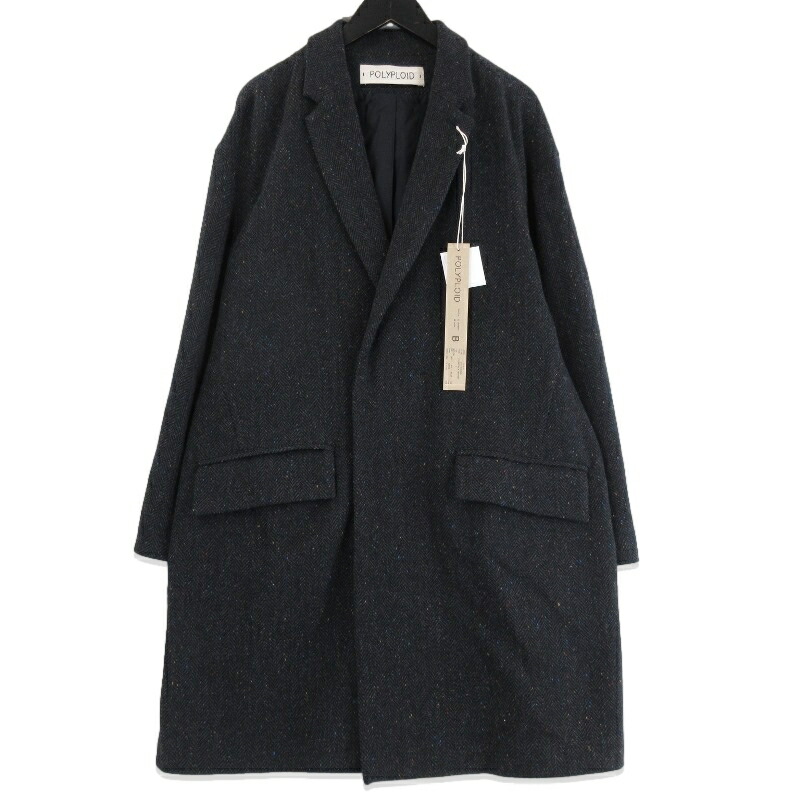 楽天市場】【中古】美品 POLYPLOID ポリプロイド チェスターコート 20