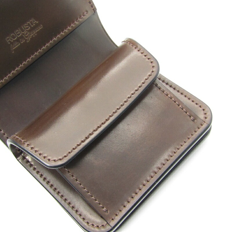 楽天市場】【中古】未使用 ROBUSTA LEATHER ロブスタ 三つ折り財布