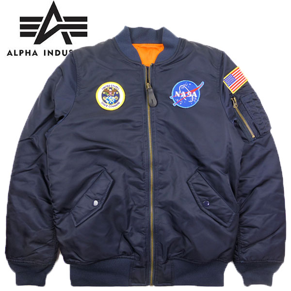楽天市場】アルファ キッズ フライトジャケット アウター NASA MA-1