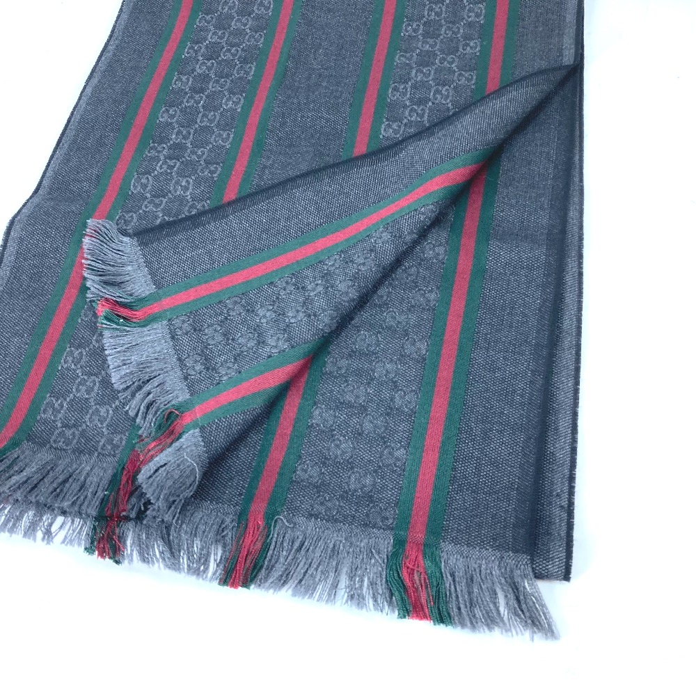 楽天市場】GUCCI グッチ 268941 シェリーライン GG フリンジ マフラー