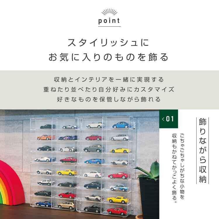 楽天市場】ミニカーケース 透明 ディスプレイケース 収納 | クリア