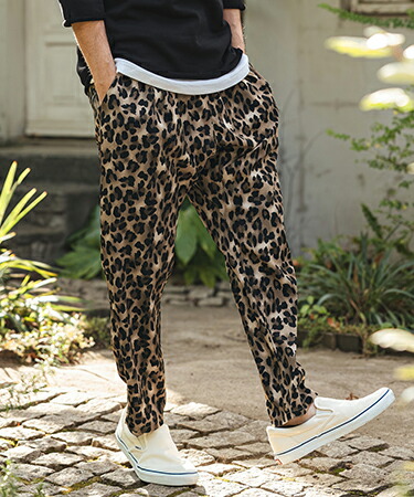 楽天市場】【CAMBIO(カンビオ)】Leopard Relax Pants レオパード