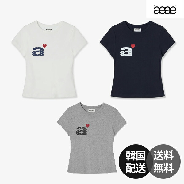 楽天市場】【韓国】aeae DOT SMALL LETTER TEE エイイエイイ Tシャツ
