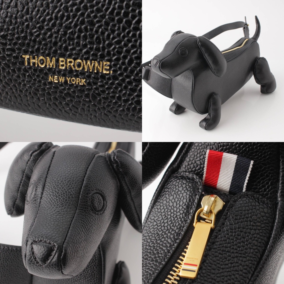 楽天市場】【トムブラウン】Thom Browne HECTOR ペブルグレインレザー