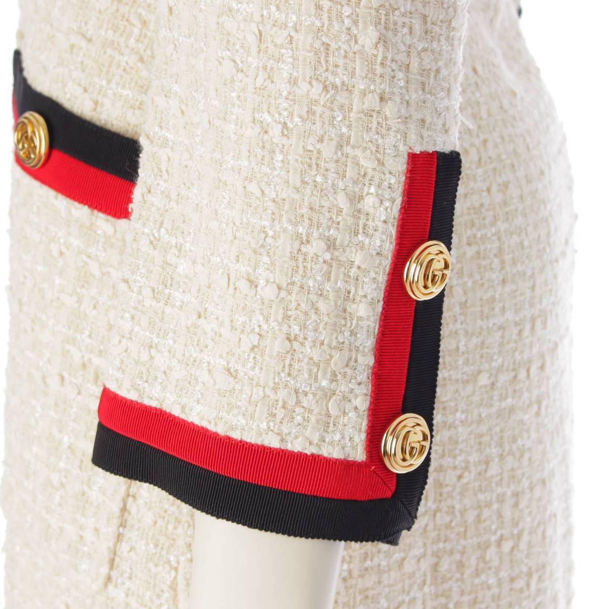 楽天市場】【グッチ】Gucci 19SS GG ツイード シェリーライン GGボタン