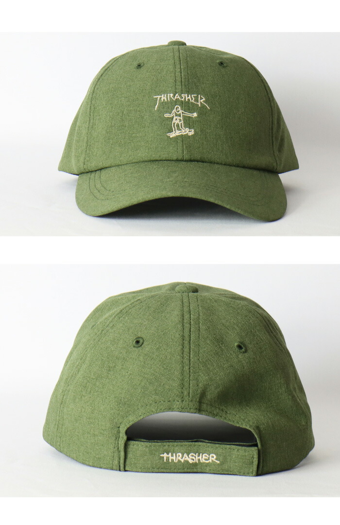 OLD THRASHER CAPフレイムロゴ グリーン OLD THRASHER CAPフレイムロゴ
