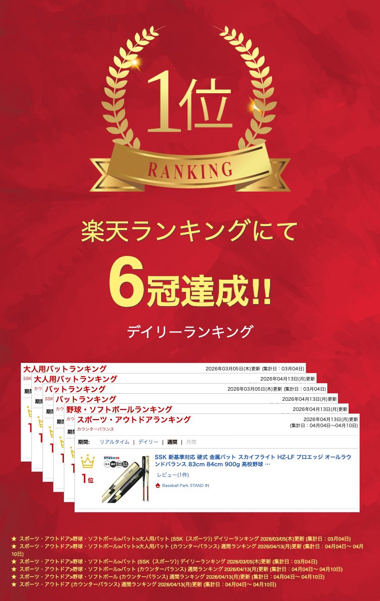 楽天市場】SSK 新基準対応 硬式 金属バット スカイフライト HZ-LF