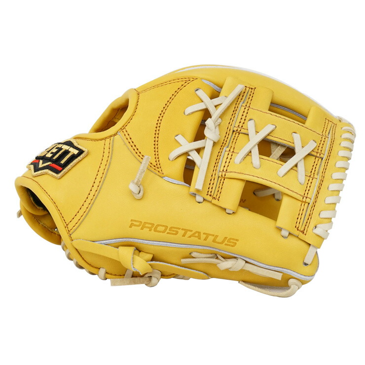 ZETT PROSTATUS 軟式グローブ イエロー ピッチャー用 野球 ゼット 軟式