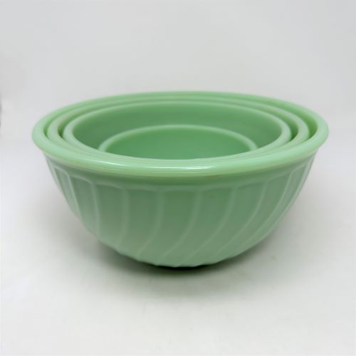 楽天市場】【中古】【未使用品】Fire King Jadeite Mixing Bowls 2000