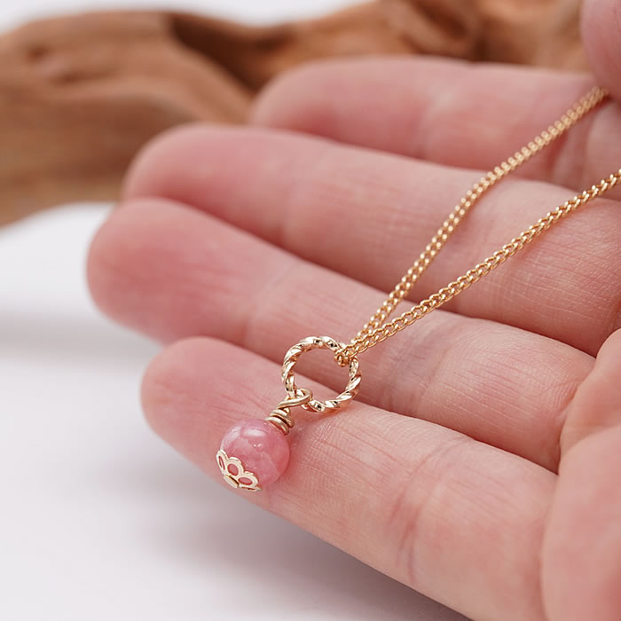 楽天市場】インカローズ AAAAA 6mm light ネックレス ペンダントトップ