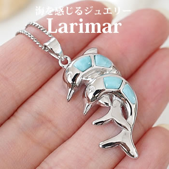 楽天市場】[海を感じるアクセサリー♪] ラリマーAAA ドルフィン
