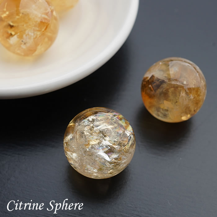 楽天市場】【1個】シトリン 18mm 丸玉 スフィア 天然石 パワーストーン