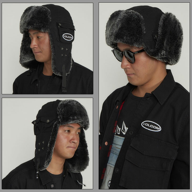 楽天市場】19 VOLCOM ボルコム パイロット キャップ デニム ボア 帽子