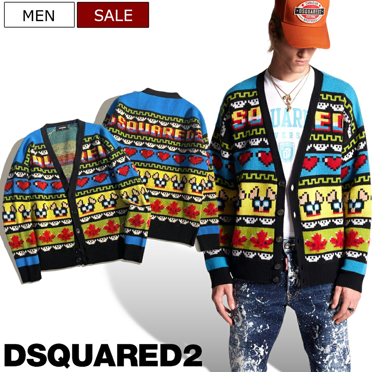 楽天市場】【定価149,600円(税込)】DSQUARED2 ディースクエアード どこ