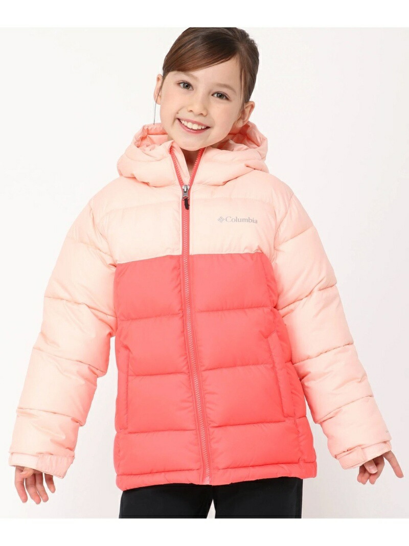 新品未使用タグ付き Columbia 子ども用 ダウン上下 ピンク/水色