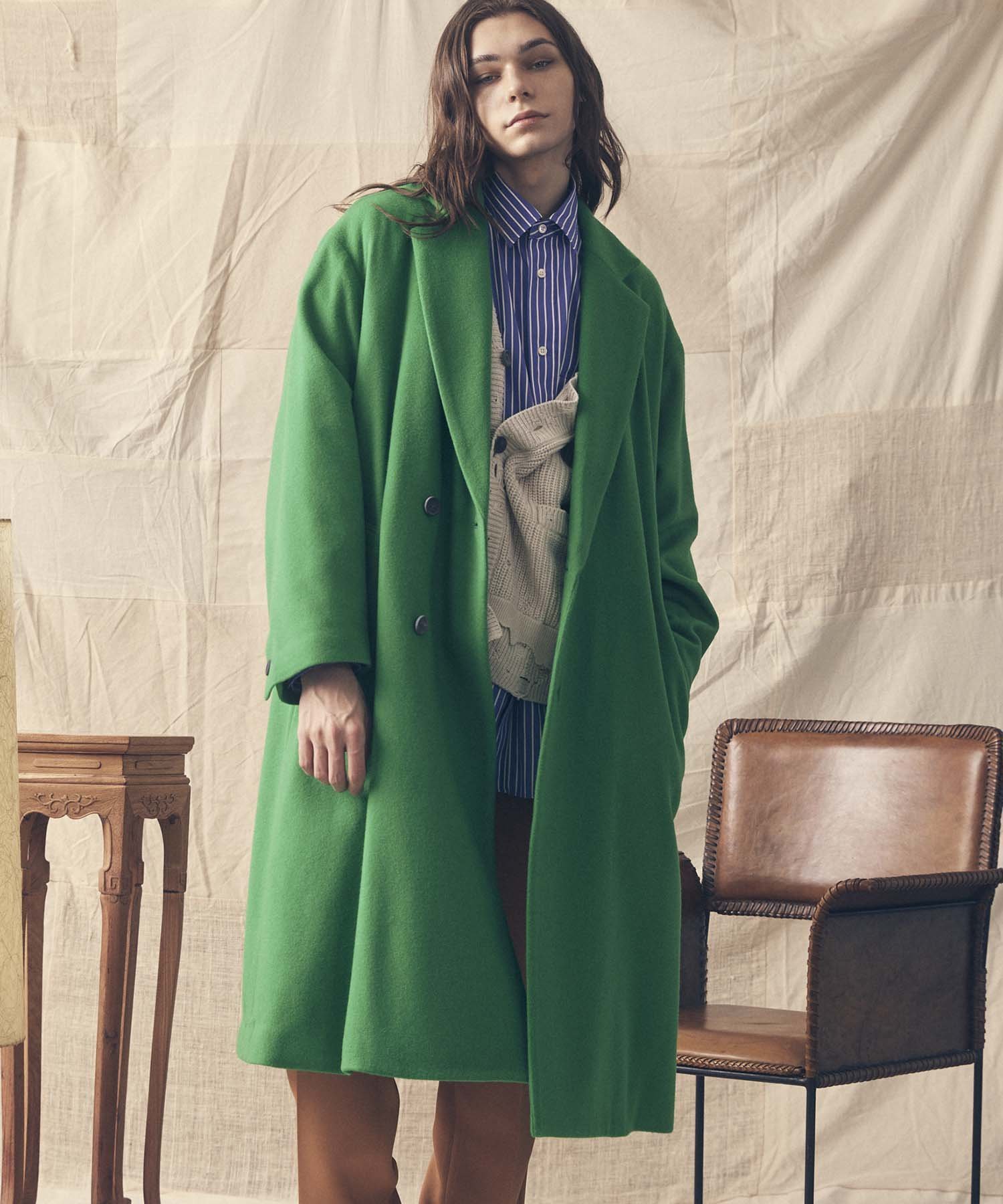 MAISON SPECIAL｜《ユニセックスアイテム》カラーメルトンチェスター