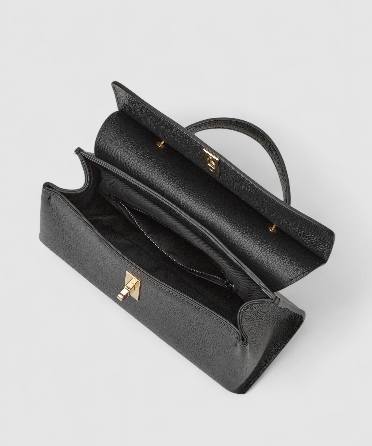 ANAYI｜◇シュリンク革トップハンドル ハンドバッグ | Rakuten Fashion