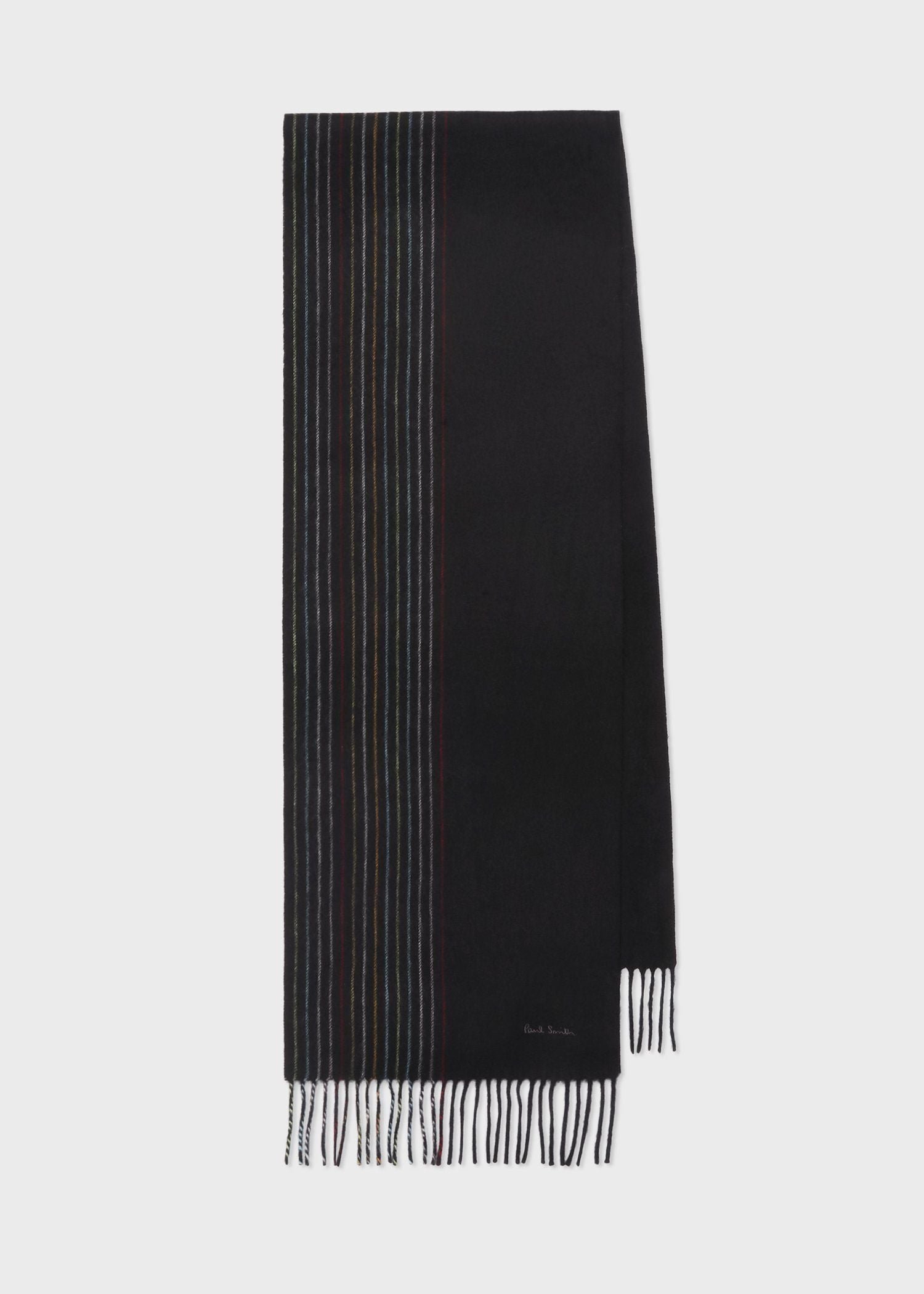 Paul Smith｜ハーフストライプ カシミヤブレンドマフラー | Rakuten