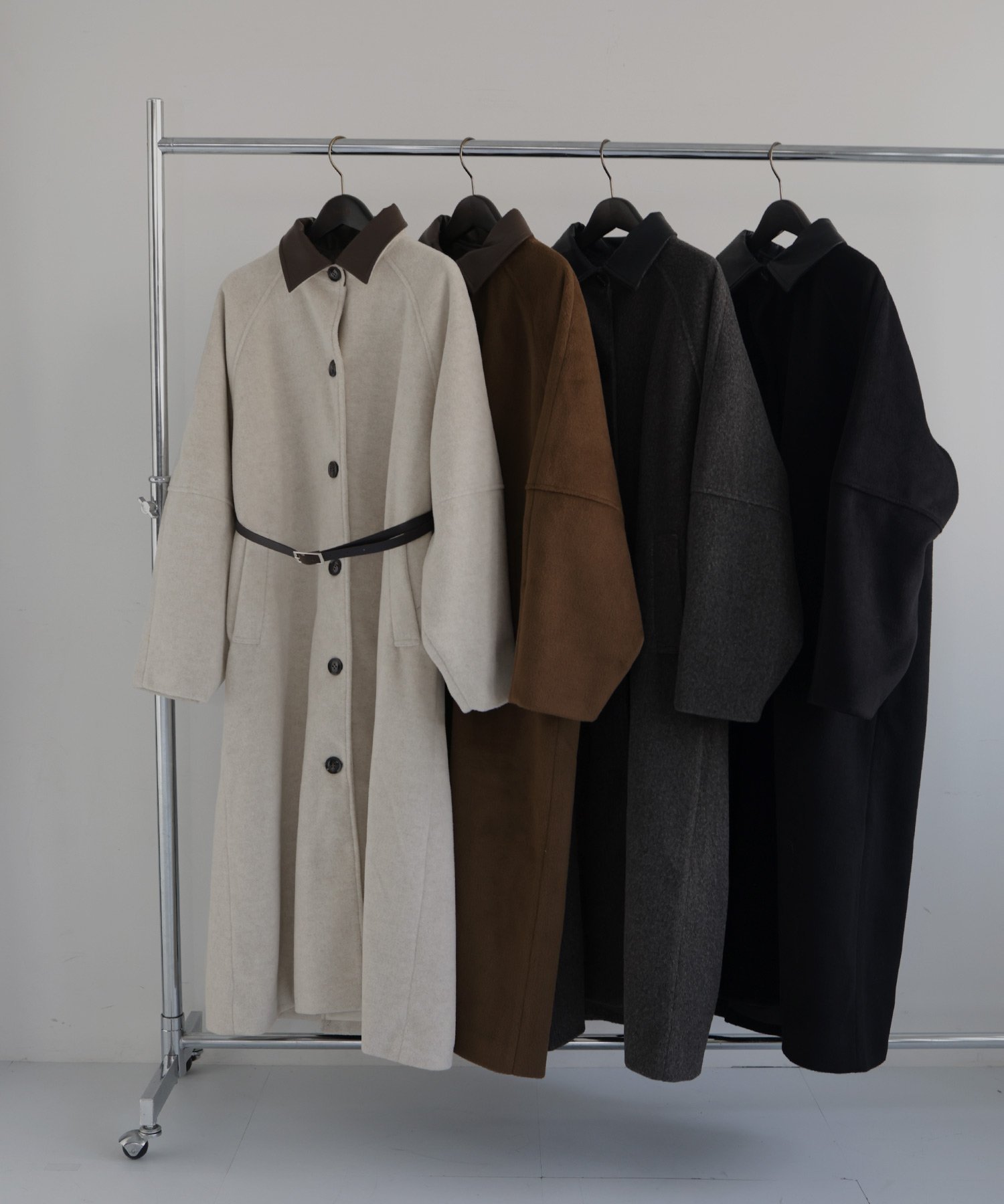hellam｜モッサ ベルト付きロングコート | Rakuten Fashion(楽天