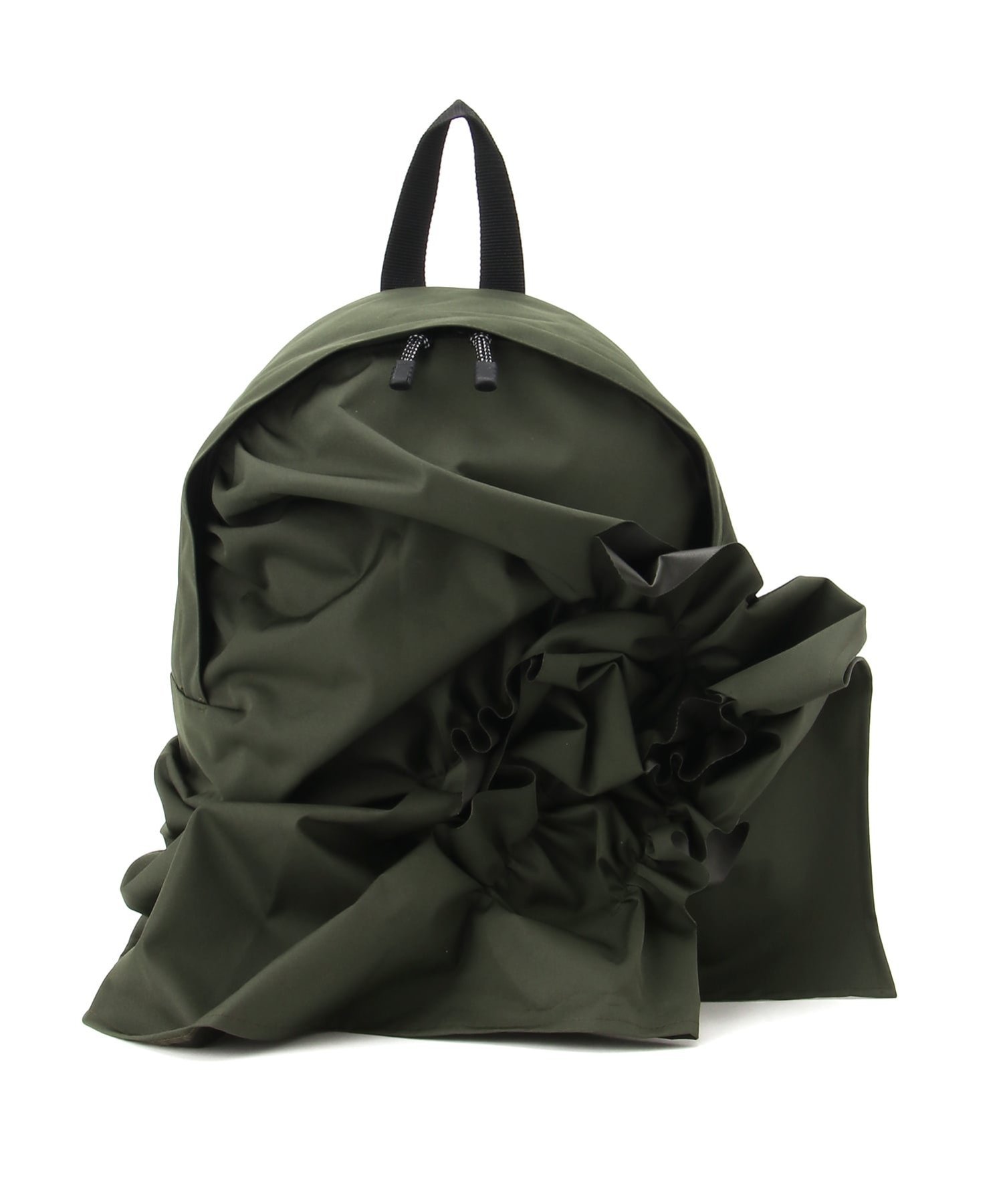 極美品】gomme デコレーション フリル リュック 黒 gomme】ゴム 公式