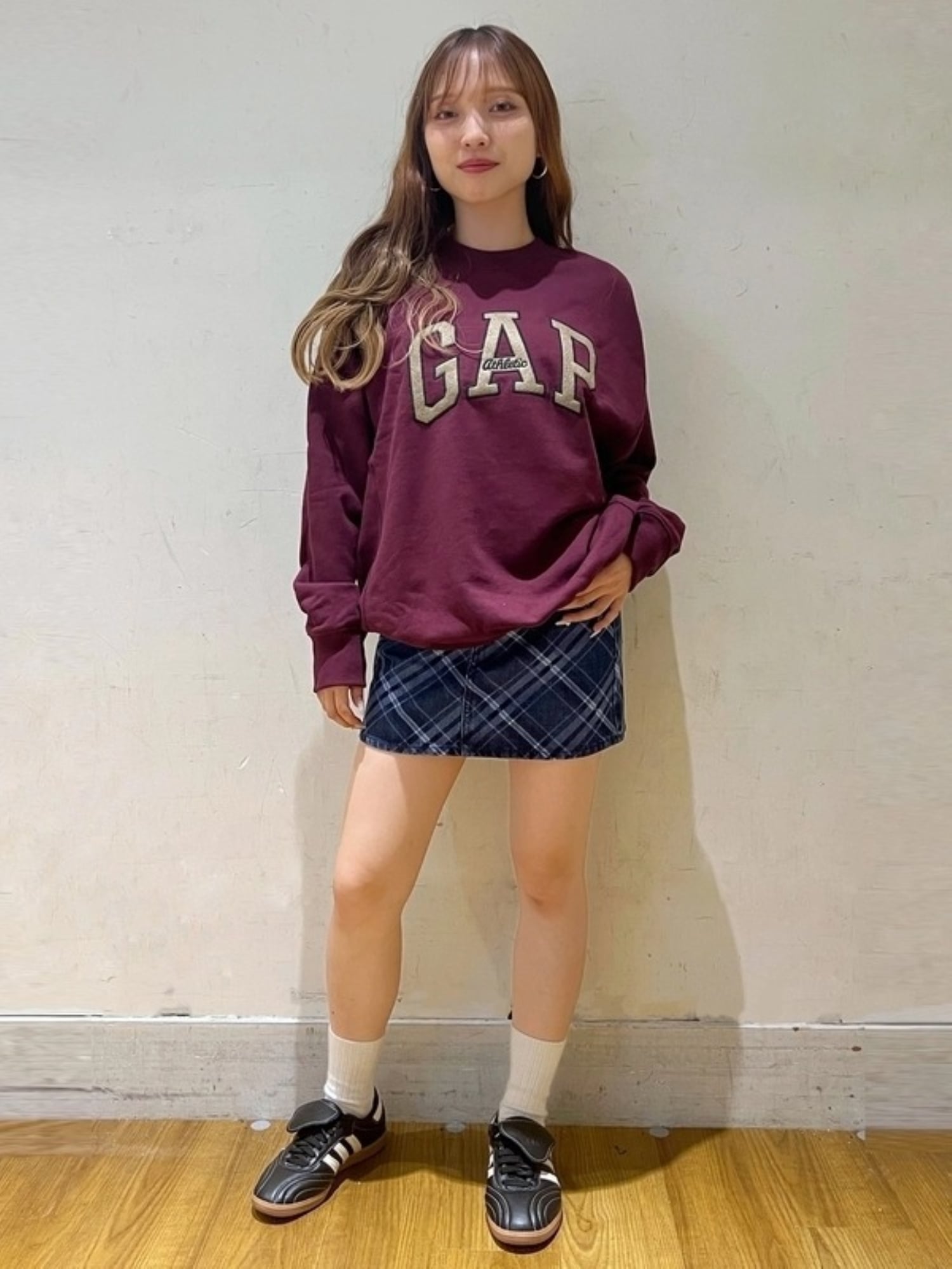 GAP｜(W)デニム プレイド ミニスカート | Rakuten Fashion(楽天