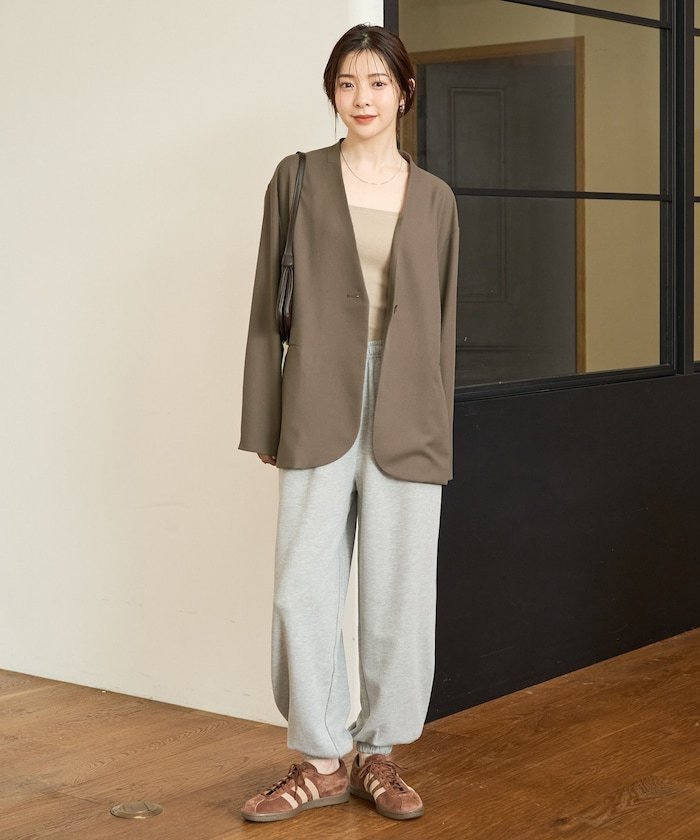 FREAK'S STORE｜ソフトタッチ ツイル ノーカラー ジャケット