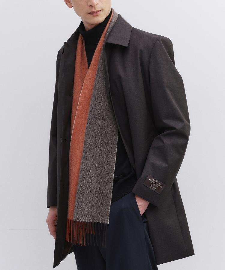 TAKEO KIKUCHI｜【洗えるカシミヤ】ピュアカシミヤ 4面パネルマフラー