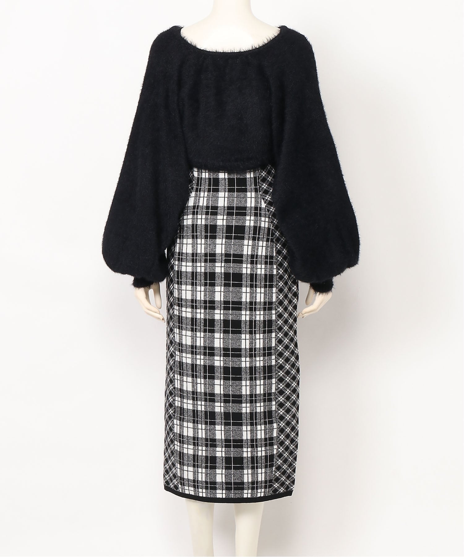 LIP SERVICE｜LIP SERVICE/(W)(WEB限定)フェザーチェックアンサンブル