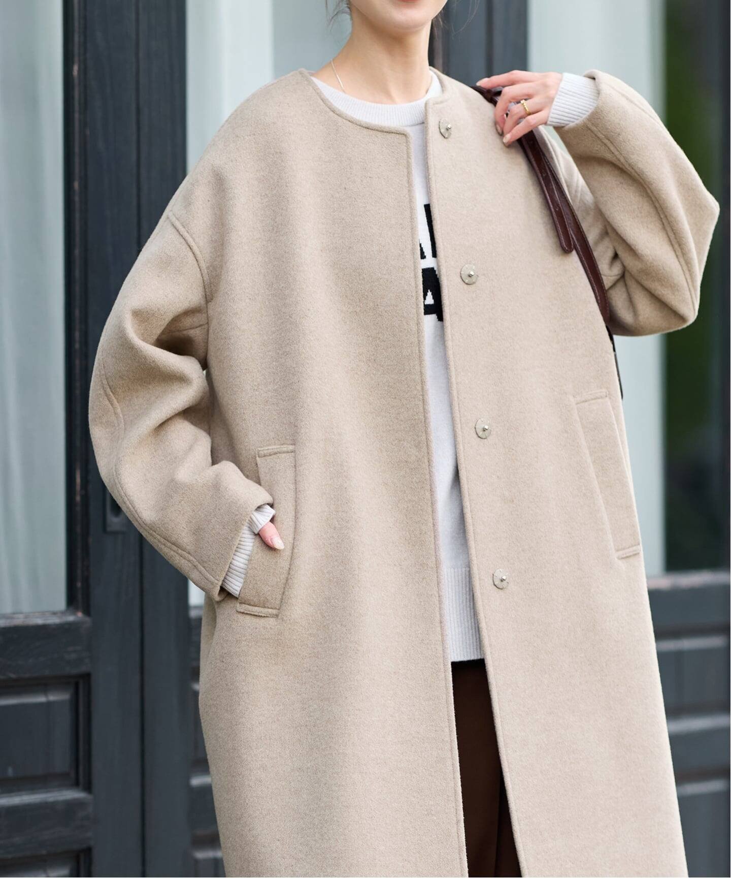 JOURNAL STANDARD｜《追加》スーパー140ビーバーノーカラーコート